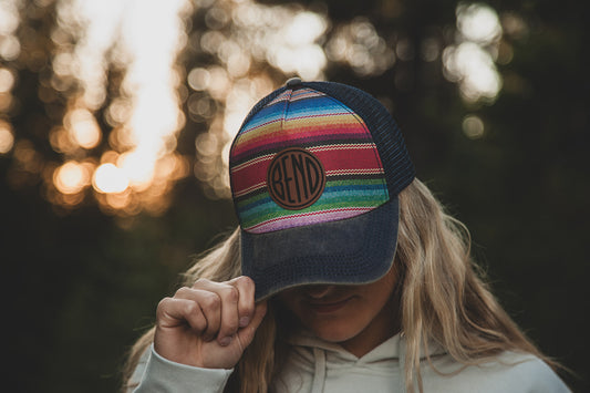 Old Fav Trucker with Iconic Bend Logo Patch