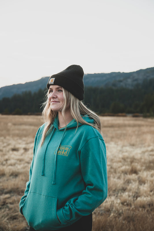 Roam Wild in Oregon Hoody in Eucalyptus Blue